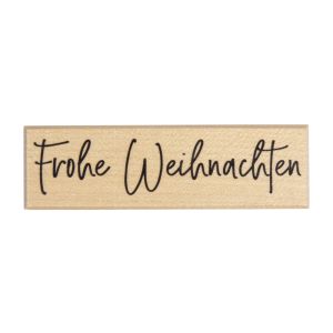 Stempel 'Frohe Weihnachten'