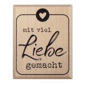 Stempel  Mit viel Liebe gemacht