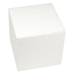 Cube en polystyrène, 15x15x15 cm
