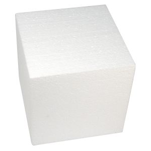 Styrofoam cube, 20x20x20 cm