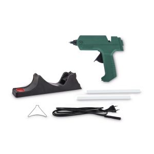 Hot glue gun, cable-free w. base station
