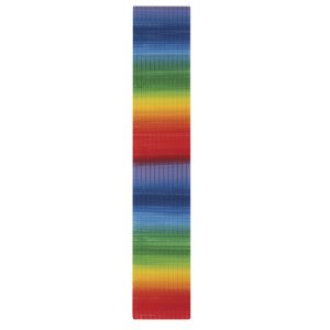 Wax foil rainbow flat stripes