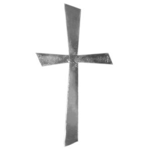 Wachs-Motiv Kreuz Silber