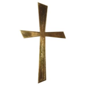 Wachs-Motiv Kreuz Gold