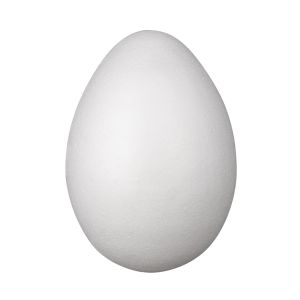 Styrofoam egg, 2 parts