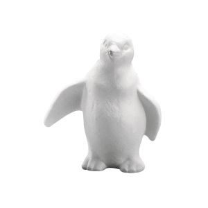 Pingouin en polystyrène, 19 cm