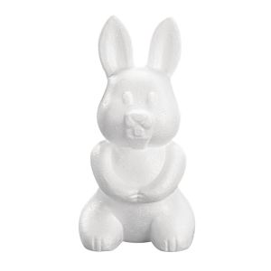Lapin en polystyrène, 23 cm