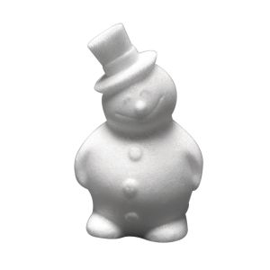 Styrofoam-snowman, 17 cm