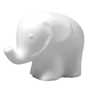 Eléphant en polystyrène