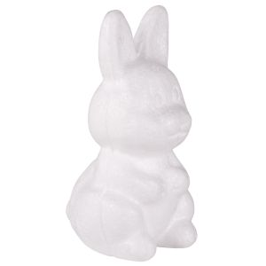 Lapin en polystyrène, debout, 8 cm