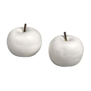 Styrofoam apple with stalk
