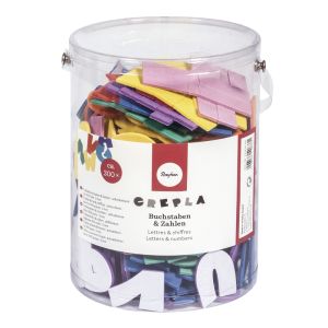 Moosgummi Buchstaben und Zahlen