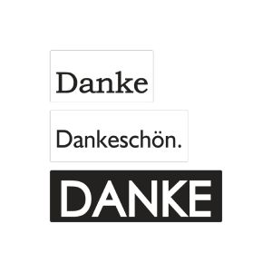 Labels  Danke