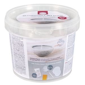 CK: cement bowl with candle