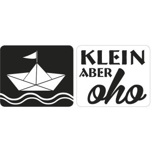 Labels small ship  Klein aber oho