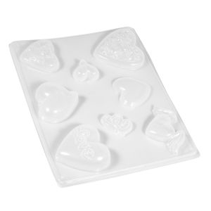 LDPE Casting mould: hearts