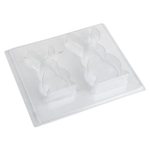 Casting mould: Rabbit family