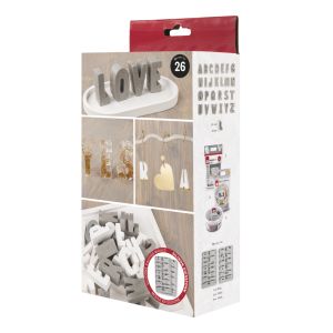 Silicone casting mould Alphabet letters