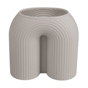 Silicone mould U-shaped ribbed candle