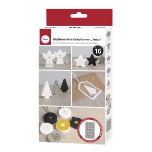 Silikon Gießform Mini-Dekoformen  Xmas