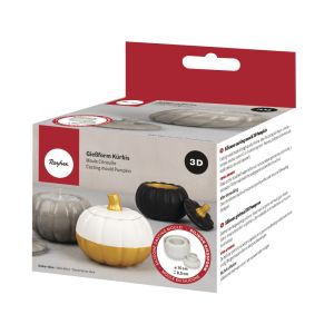 Silikon Gießform 3D Kürbis, 10cm ø