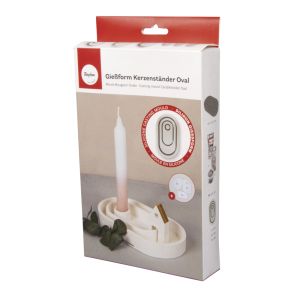 Silikon Gießform Kerzenständer Oval