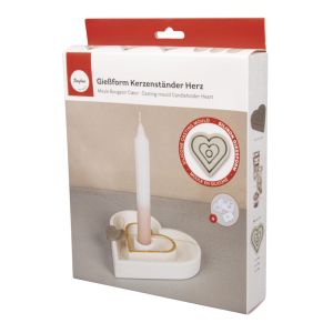 Moule en silicone Bougeoir Coeur