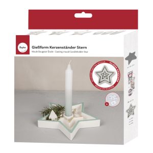 Silicone mould Candleholder Star