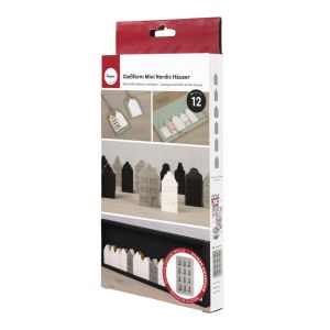 Silikon Gießform Mini Nordic Häuser