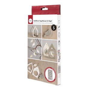 Casting mould Birdhouses + Birds