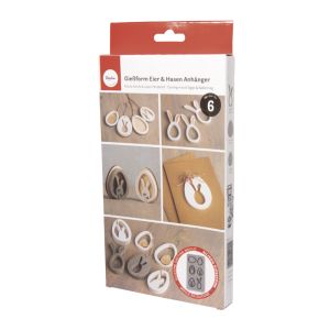 Moule en silicone Oeufs+Lapin Pendentif