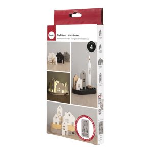 Silicone mould Light-up houses 2