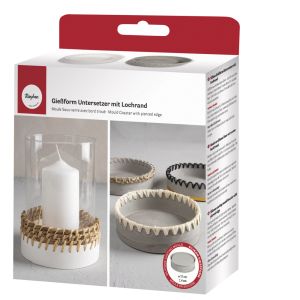 Silicone mould Coaster w.pierced dge