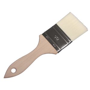 Synthetic wide brush flat