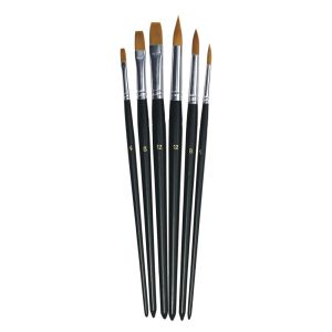 Synthetic paintbrush set