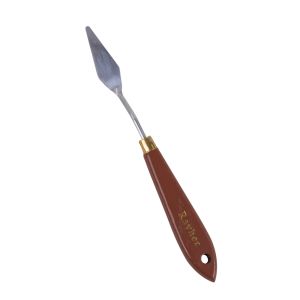 Metallic spatula with flexible blade tip