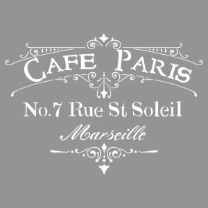 Schablone Café Paris