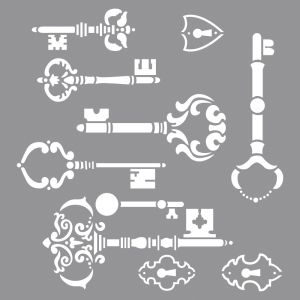 Pochoir Clé Vintage