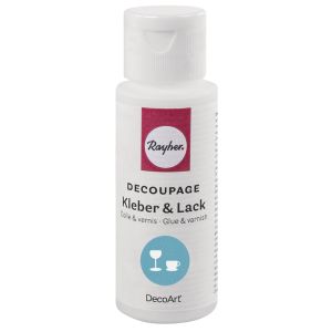 Decoupage Kleber&Lack für Glas