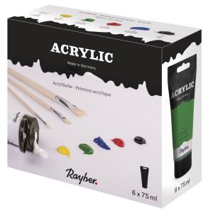 Kit acrylique 6 x 75 ml