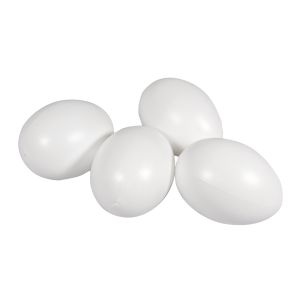 Plastic eggs, 10cm ø