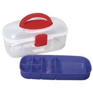 Sorting box w. carry handle + inset