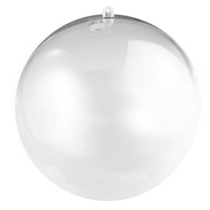 Boule en plastique, en 2 parties, 16cm ø