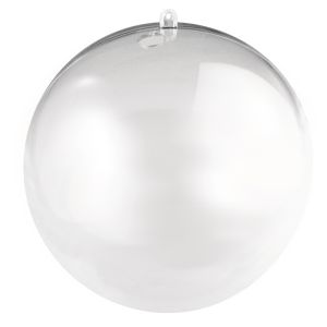 Boule en plastique, en 2 parties,18cm ø