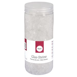 Glas-Steine transparent
