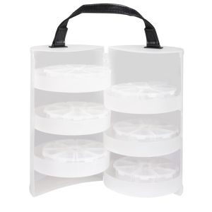 Bte de rangement ronde av.poignée,ø13cm