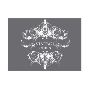 Pochoir sérigraphie Design Vintage, A4