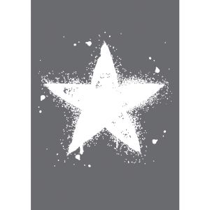 Pochoir de sérigraphie Etoile, A4