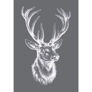 Pochoir de sérigraphie Cerf rouge