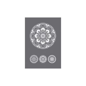 Siebdruck-Schablone Art of Mandala A5